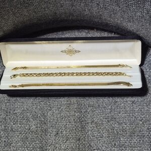 3 G Tone 7 Inch Bracelets with case.